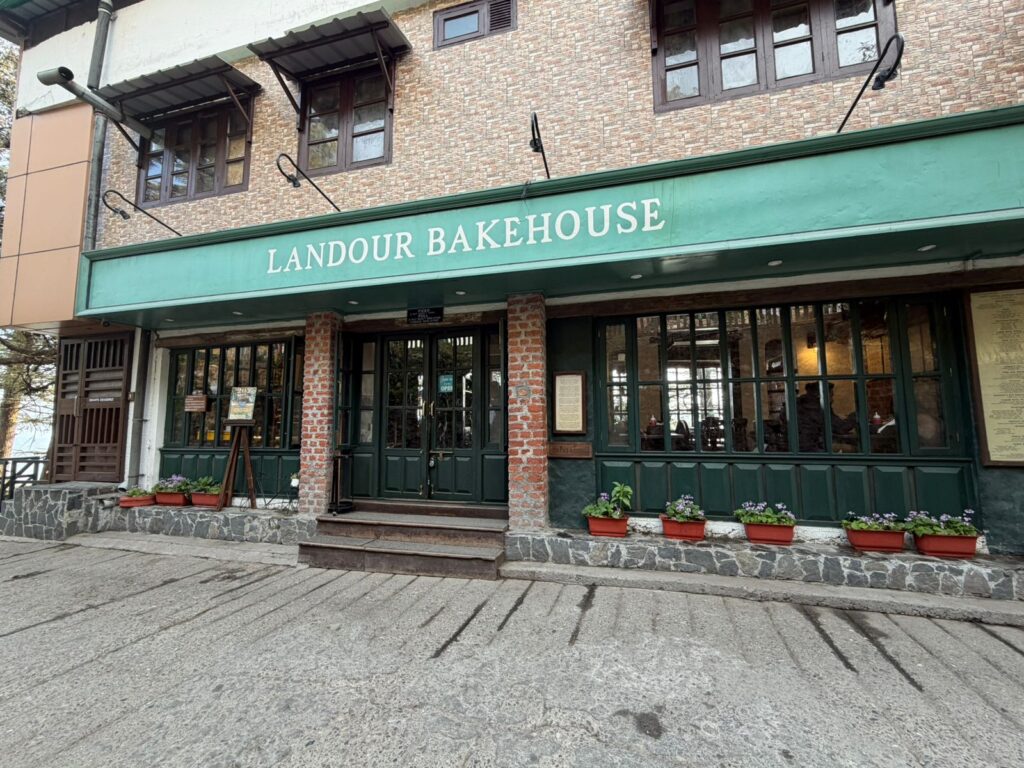 Inside Landour Bakehouse rustic wooden interiors