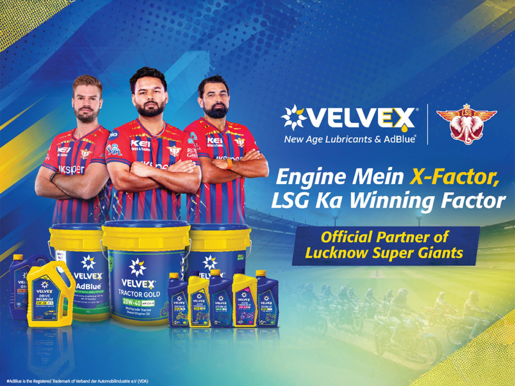 VELVEX LSG IPL 2026 partnership automotive lubricant brand India