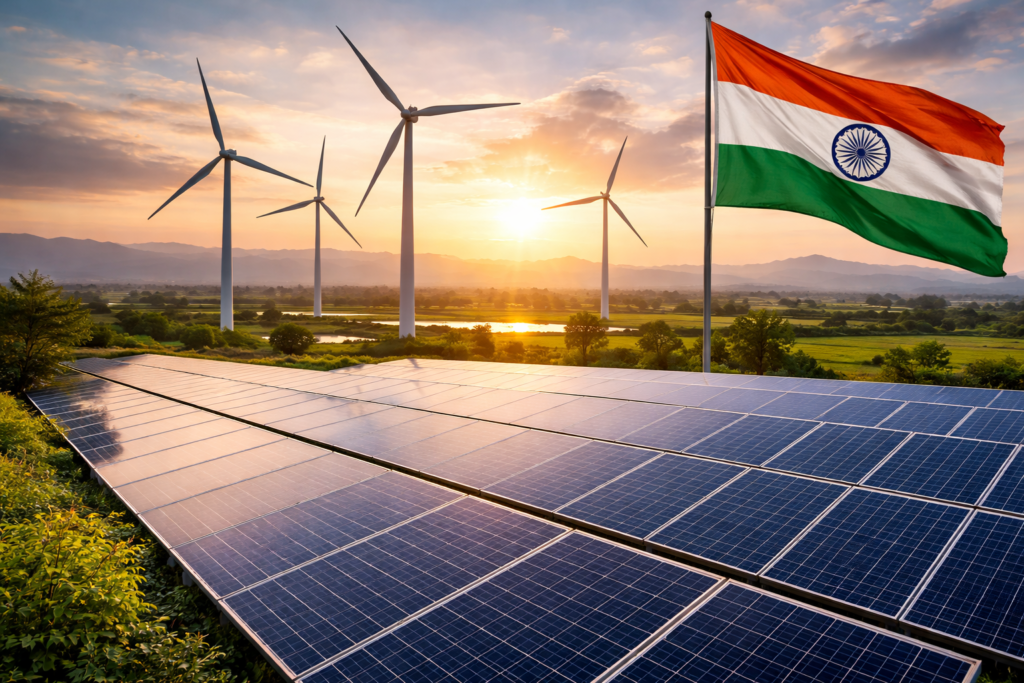 India renewable energy capacity ranking third globally in 2026