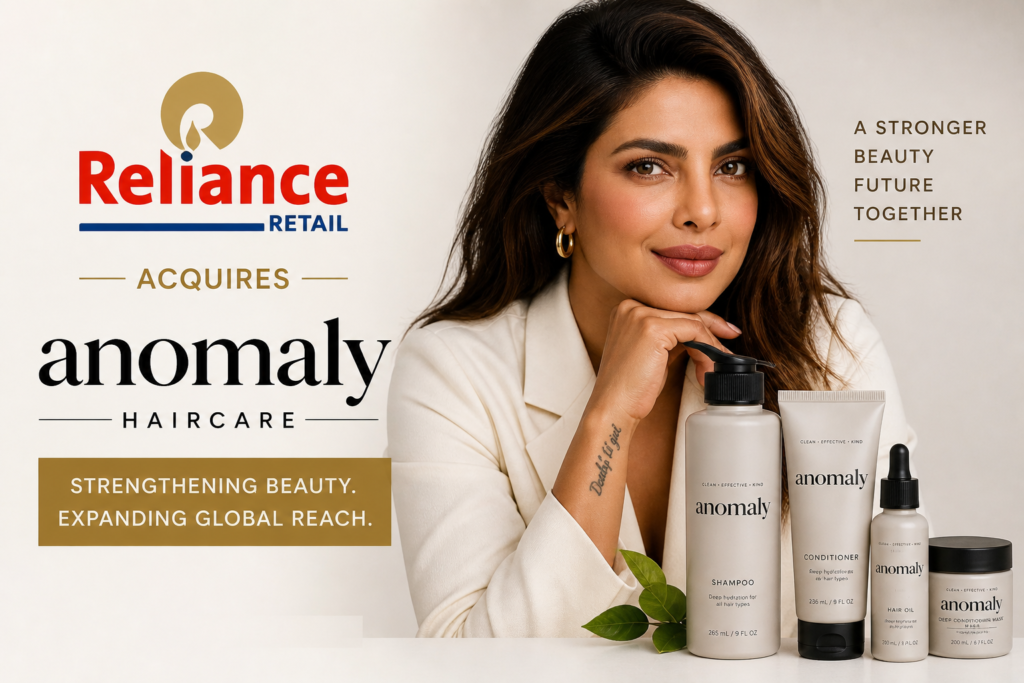 Reliance Retail Anomaly Haircare acquisition India beauty market