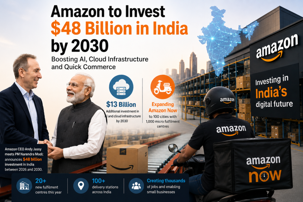 Amazon Commits $48 Billion Investment in India by 2030