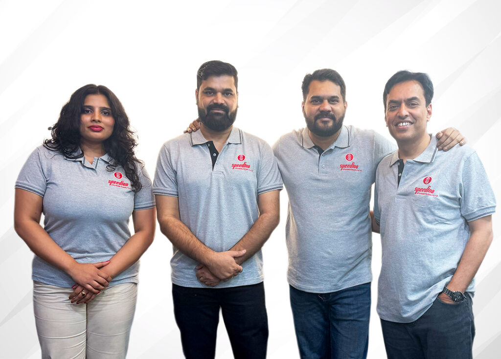 L-R - Aishwarya Amuda, Ajit Deshmukh, Sagar Potphode & Apoorv Gautam,Speedioo
